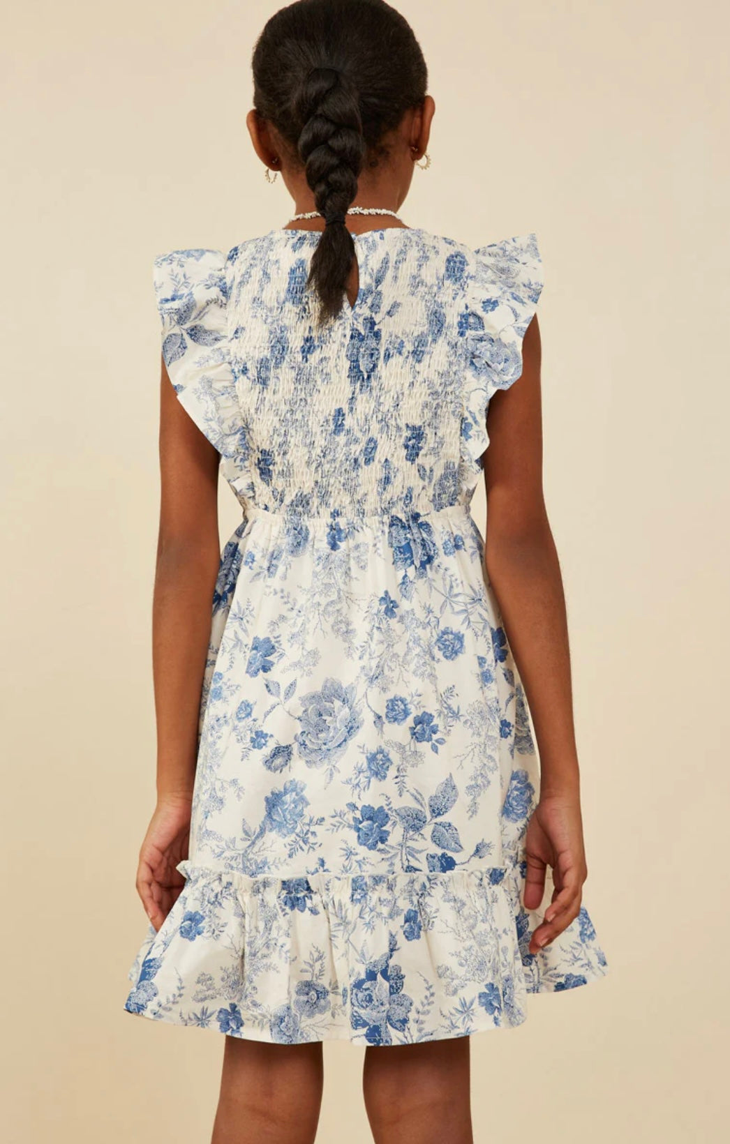 Esther Blue Floral Dress