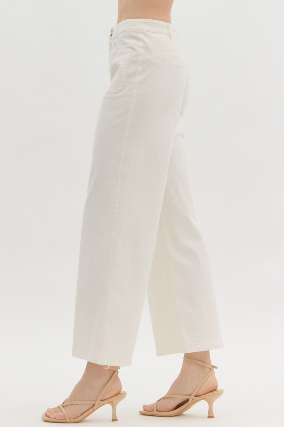 Entro Wide Leg Ankle Length Pants