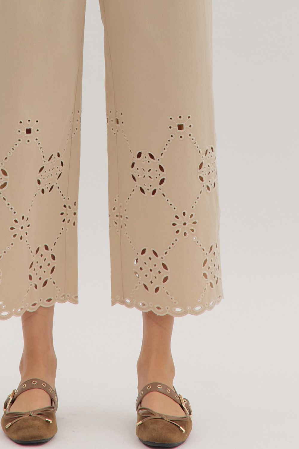 Entro Eyelet Detailed Pants