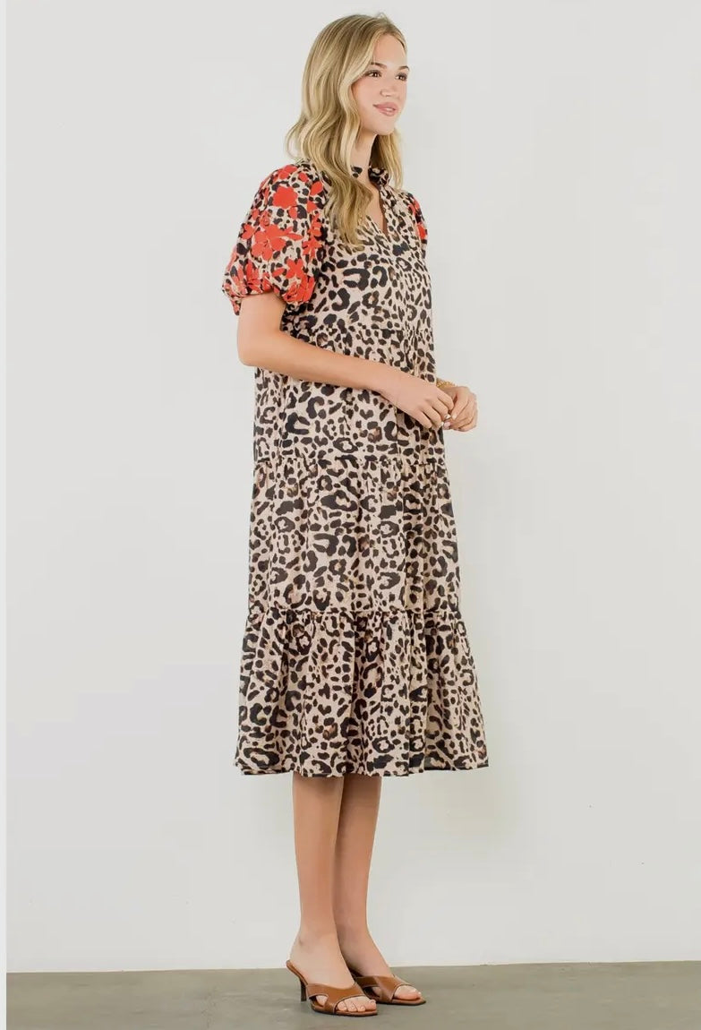 The Davenport THML Cheetah Print Dress