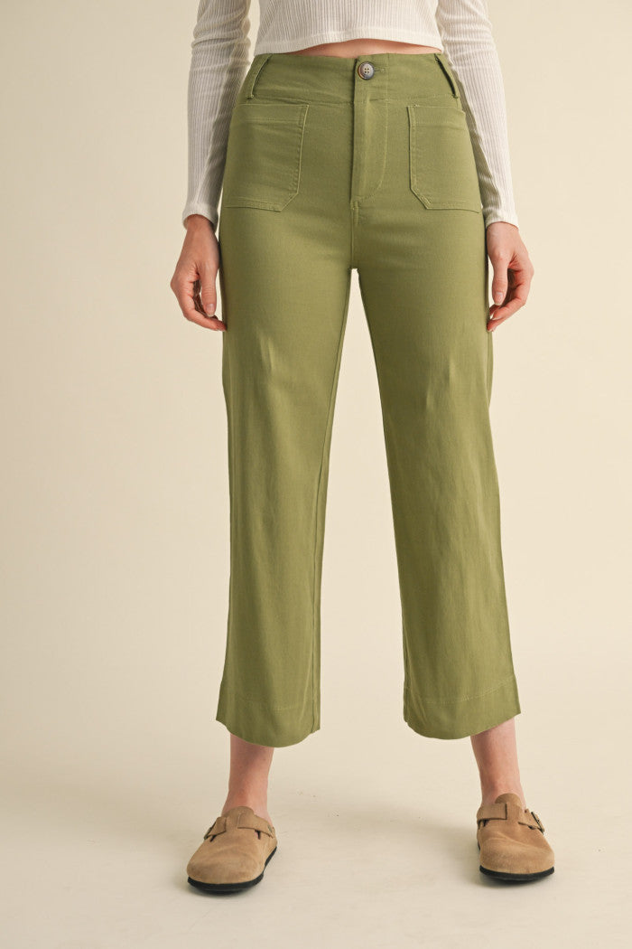 &Merci Patch Pocket Cropped Pants