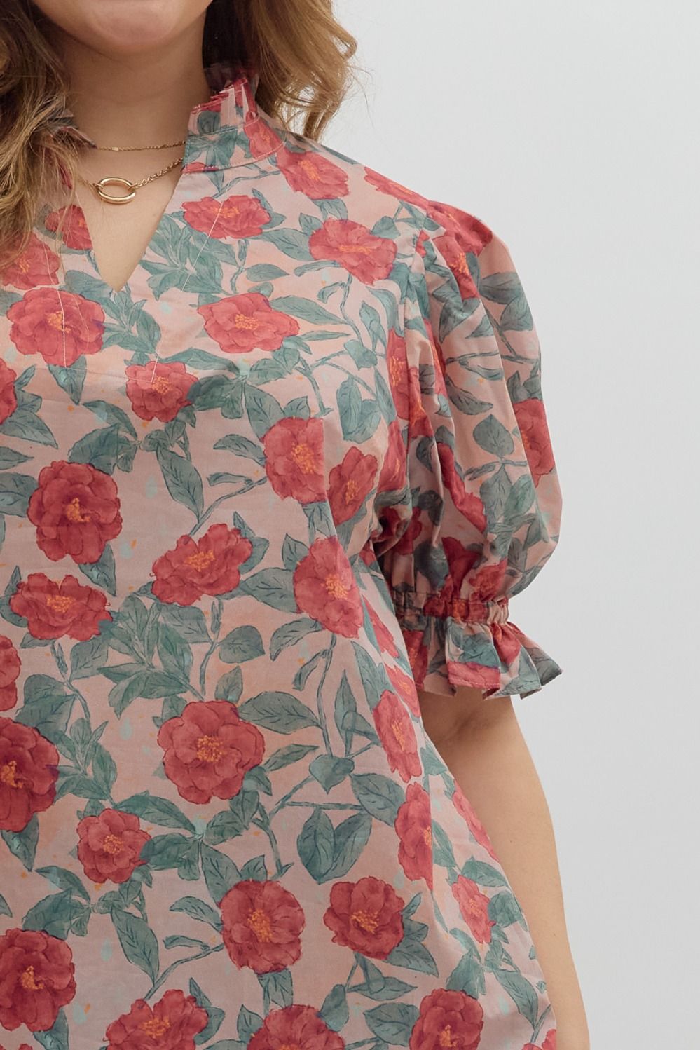 The Aileen Floral Plus Size Top