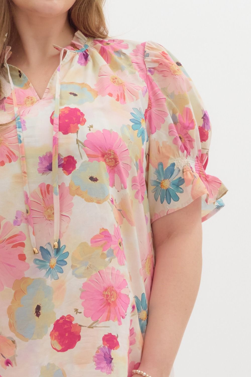 Darlene Floral Plus Size Top