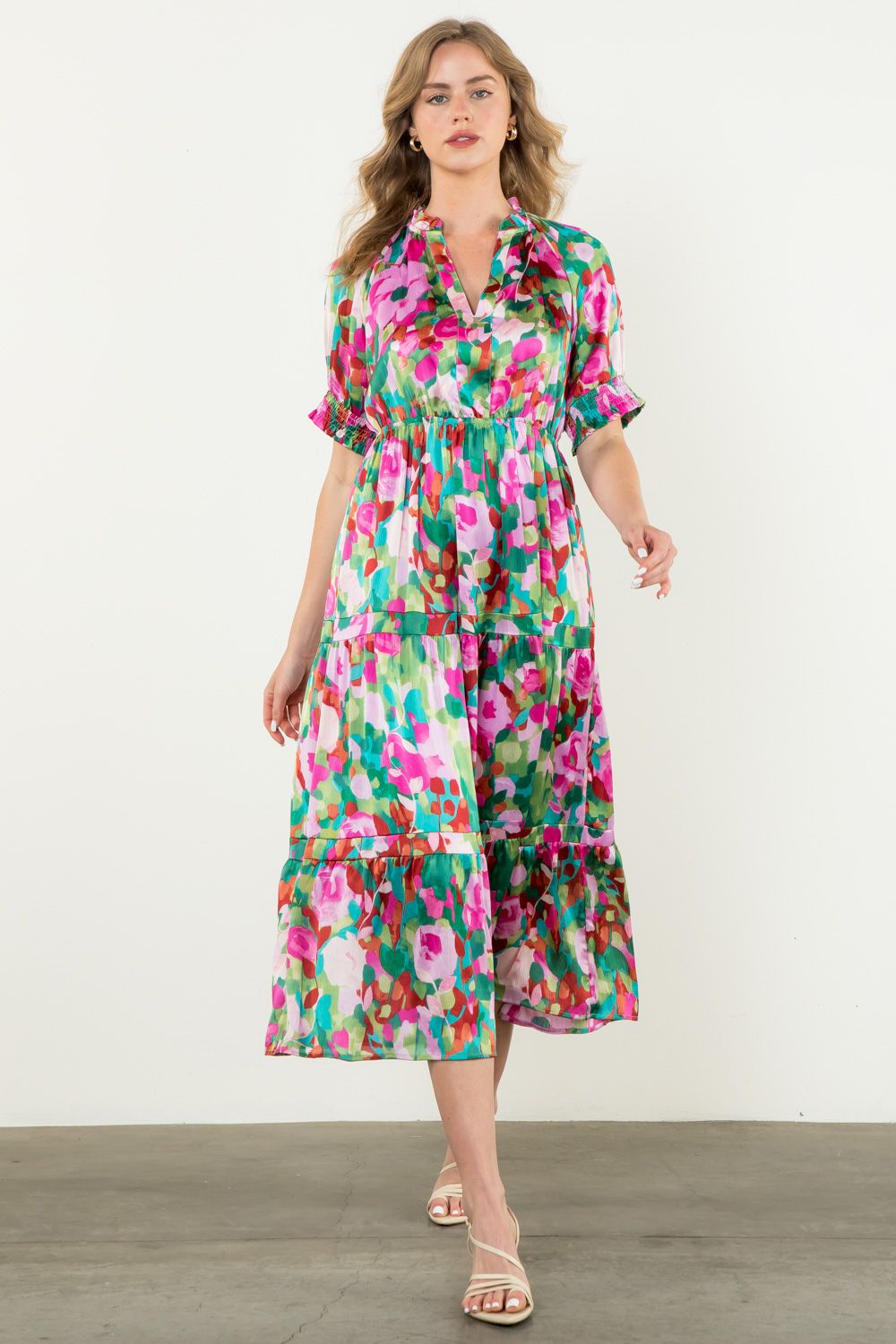 Lilly Ann Lilac Floral Dress