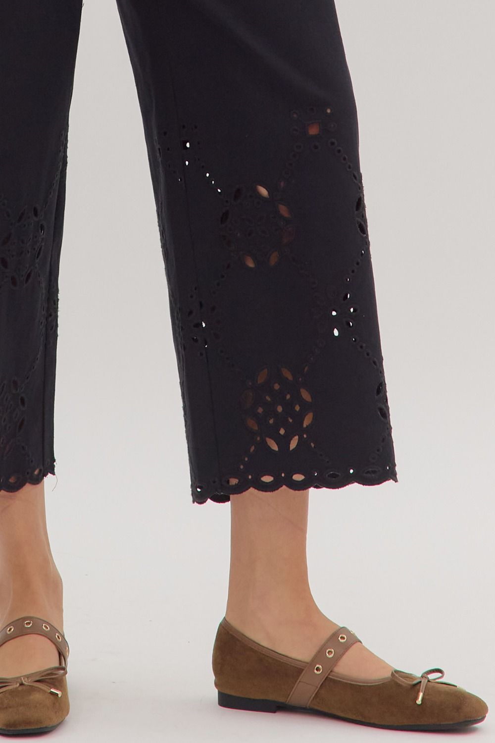 Entro Eyelet Detailed Pants