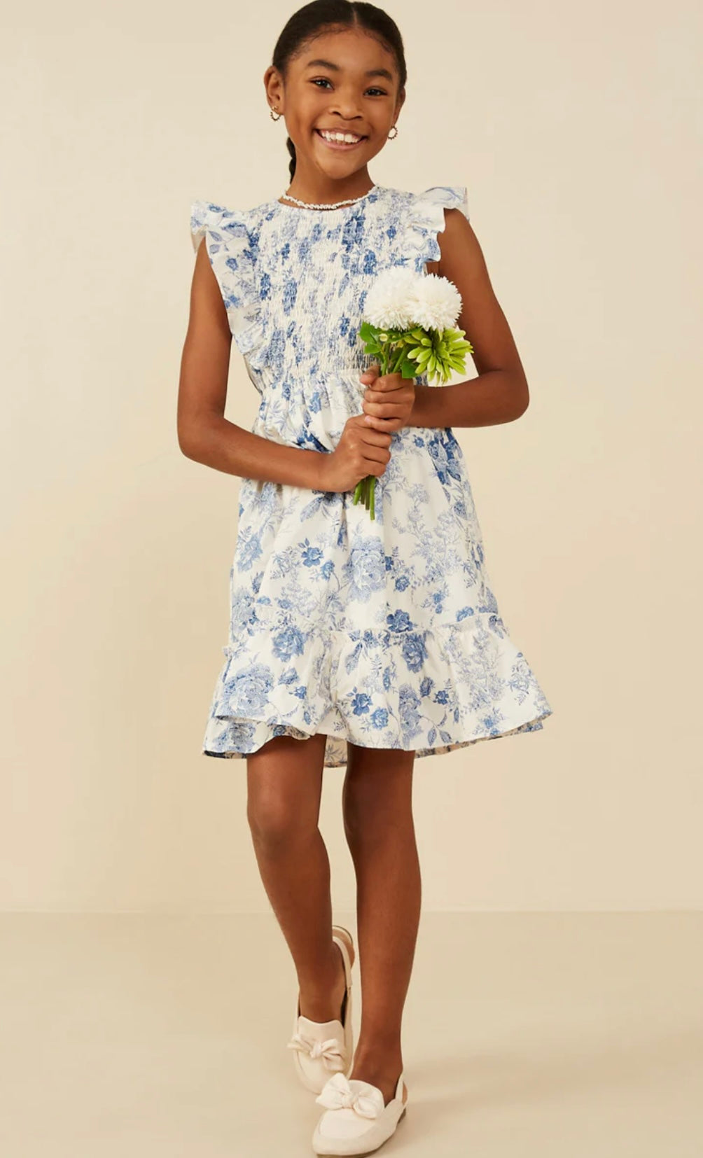 Esther Blue Floral Dress