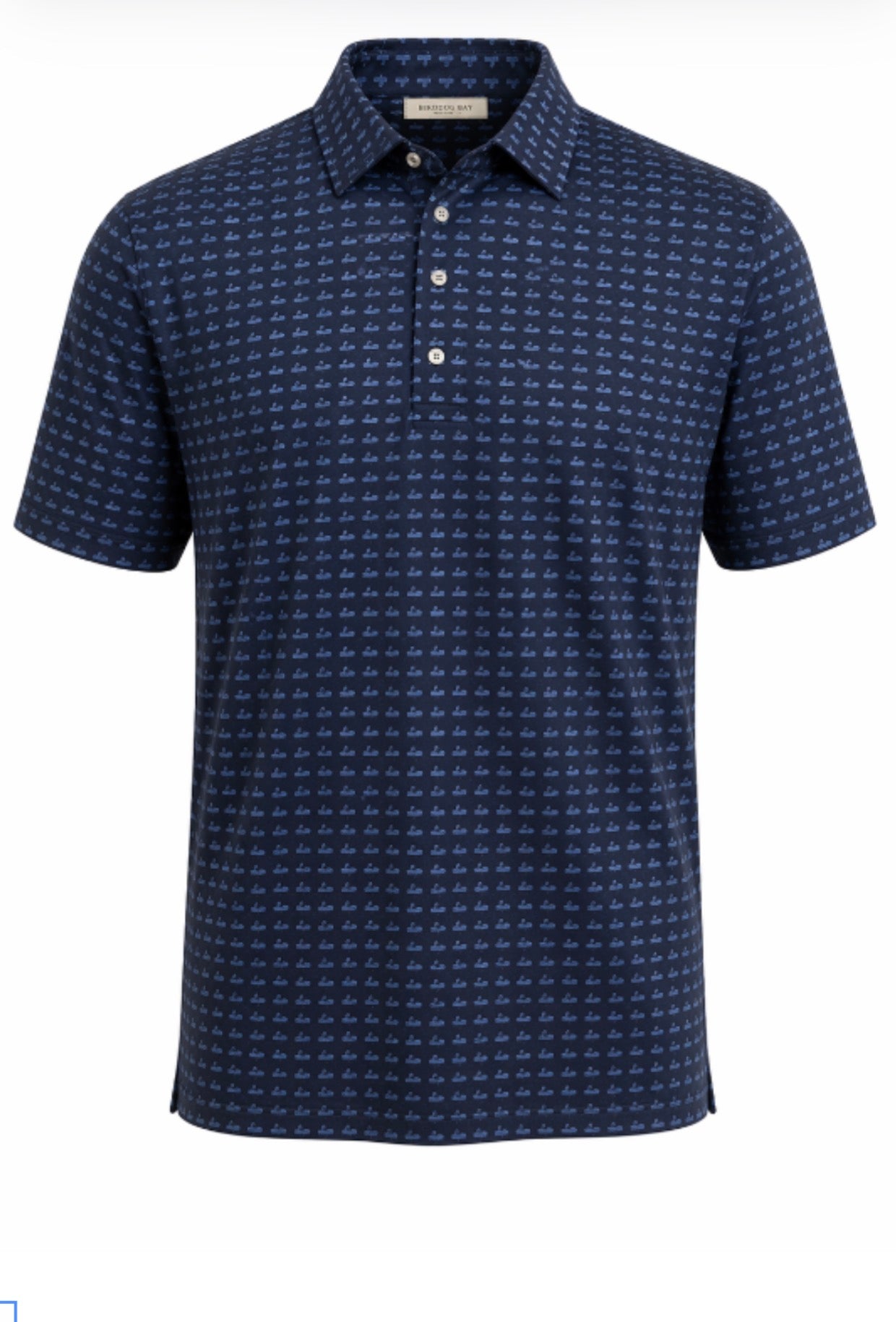 Prairie Oaks Duck Chart Navy Polo