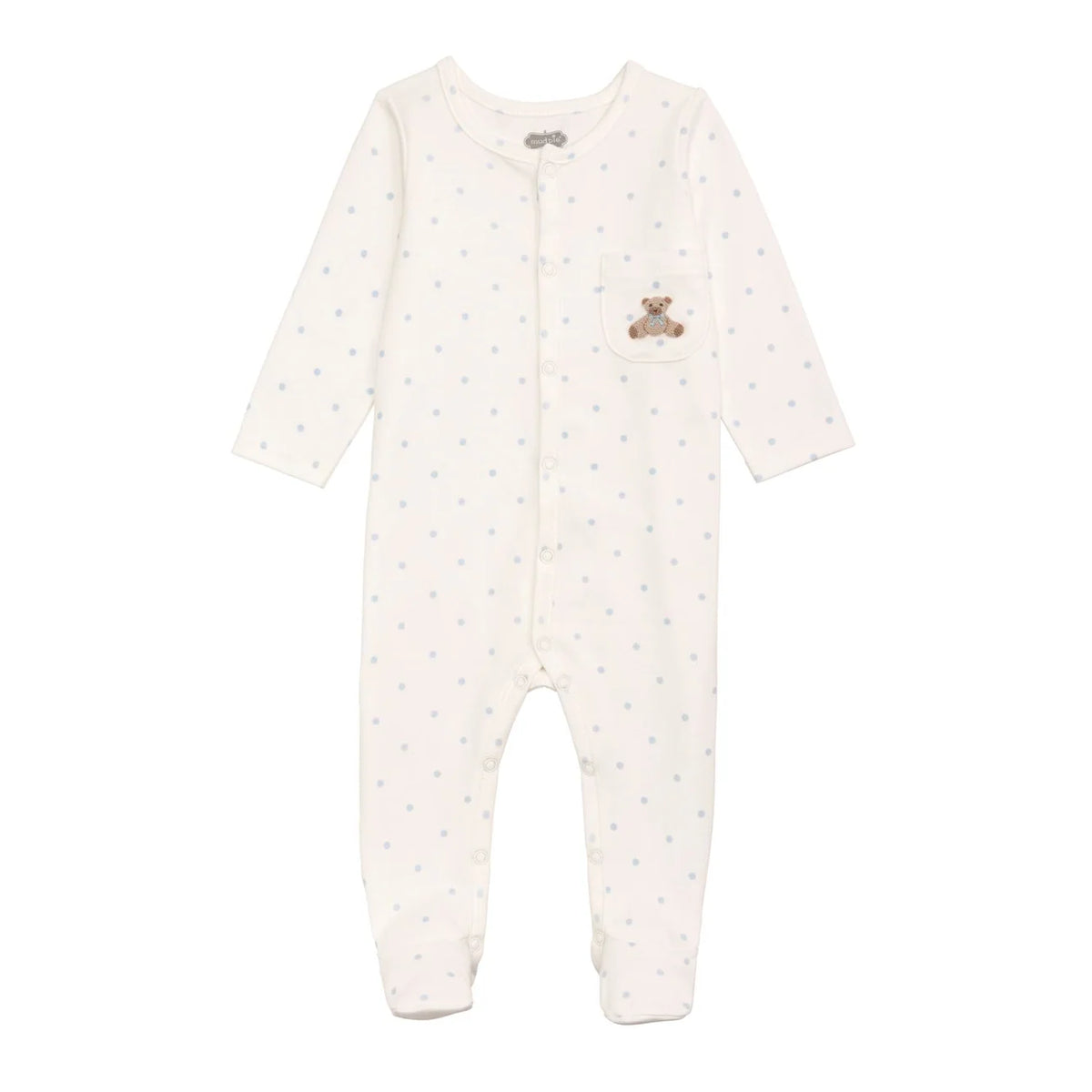 MudPie French Knot Teddy Bear Dot Sleeper