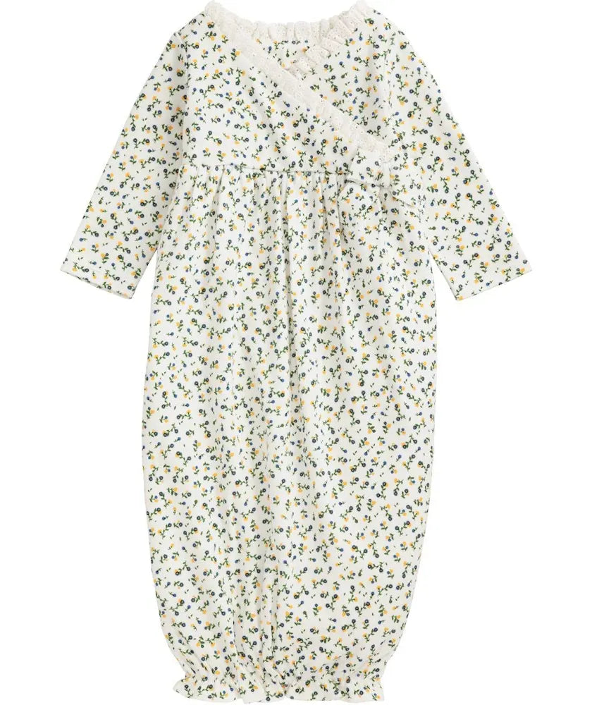 MudPie White Floral Gown