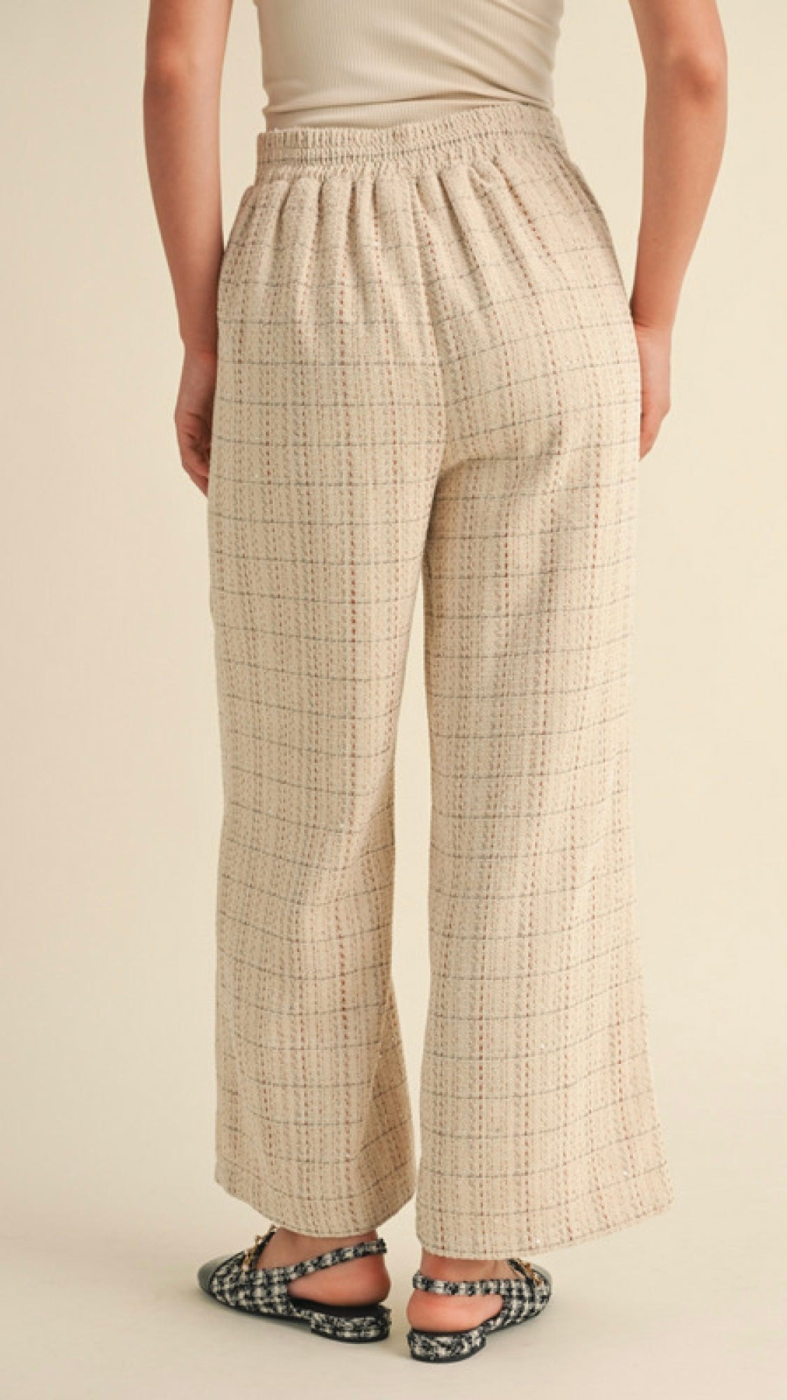 Jodifl Tweed Oatmeal Pants