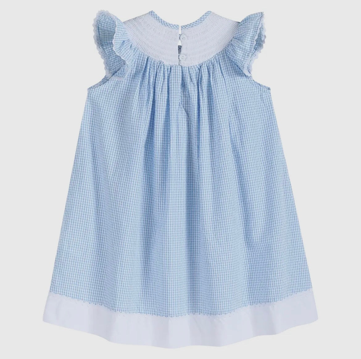 Lil Cactus Blue Gingham Easter Bunny Dress