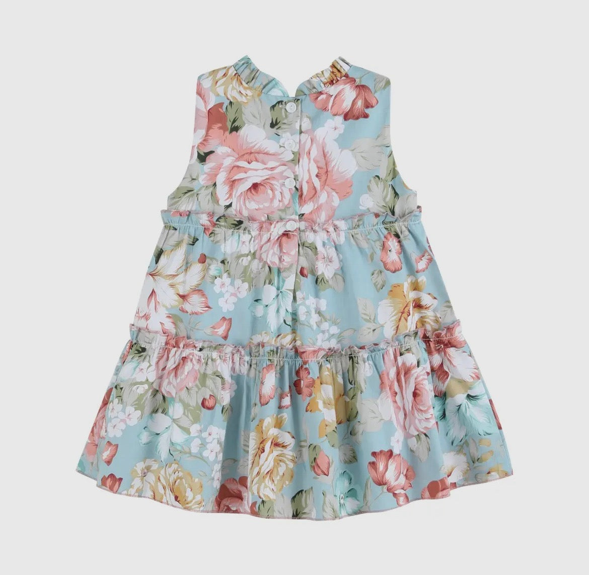 Lil Cactus Floral Ruffle Tiered Dress