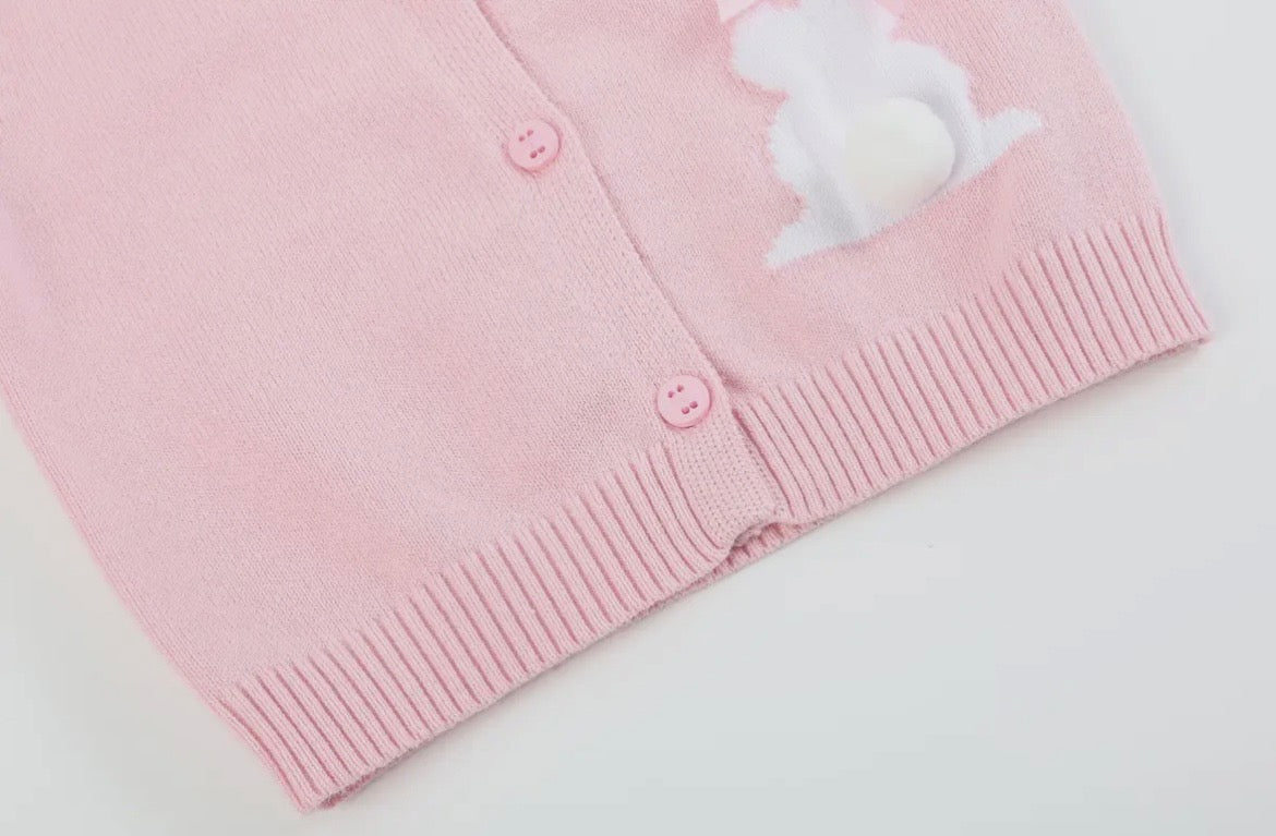 Lil Cactus Pink Bunny Cardigan