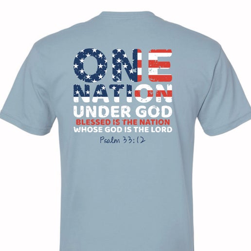 American Flag Round Bottom Farm T-Shirt