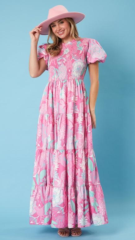 All About the Pink Maxi Dress - Clearance