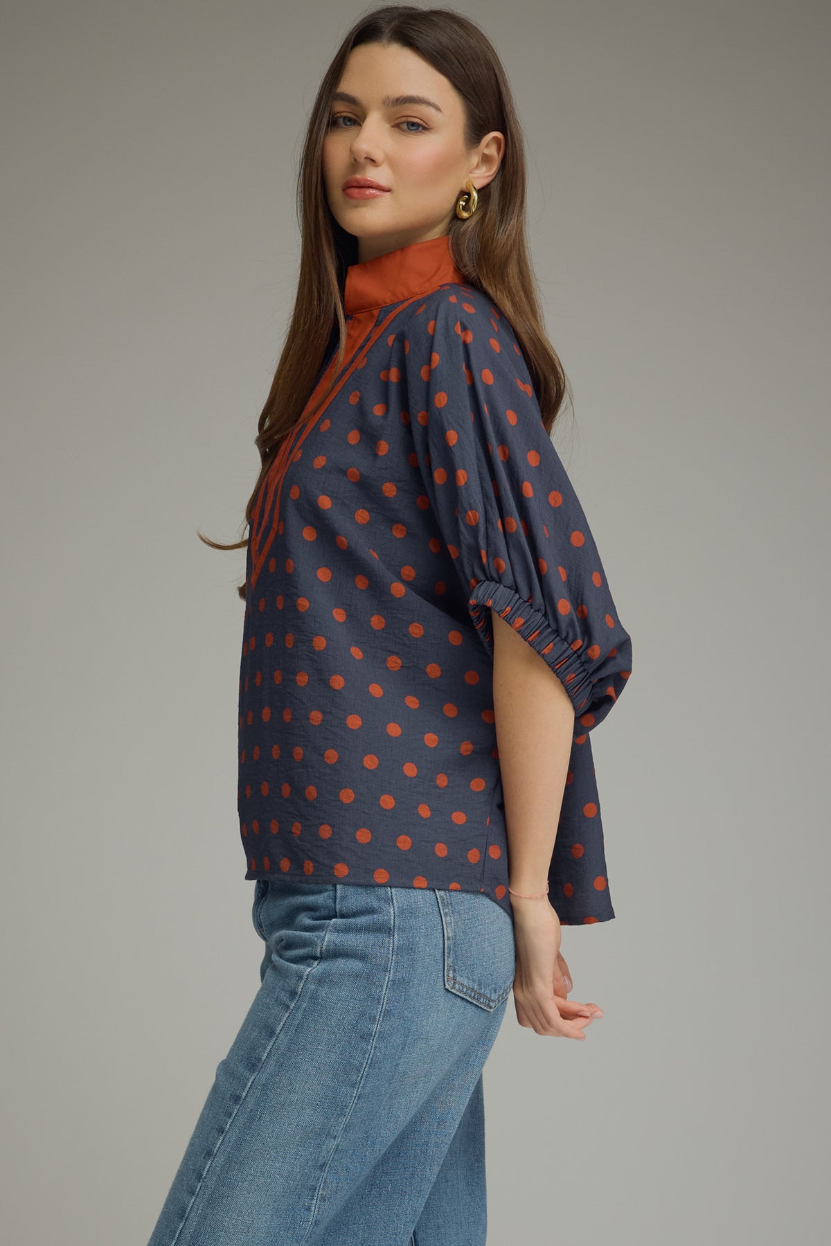 The Darius Navy Top (Misses and Plus Sizes Available)