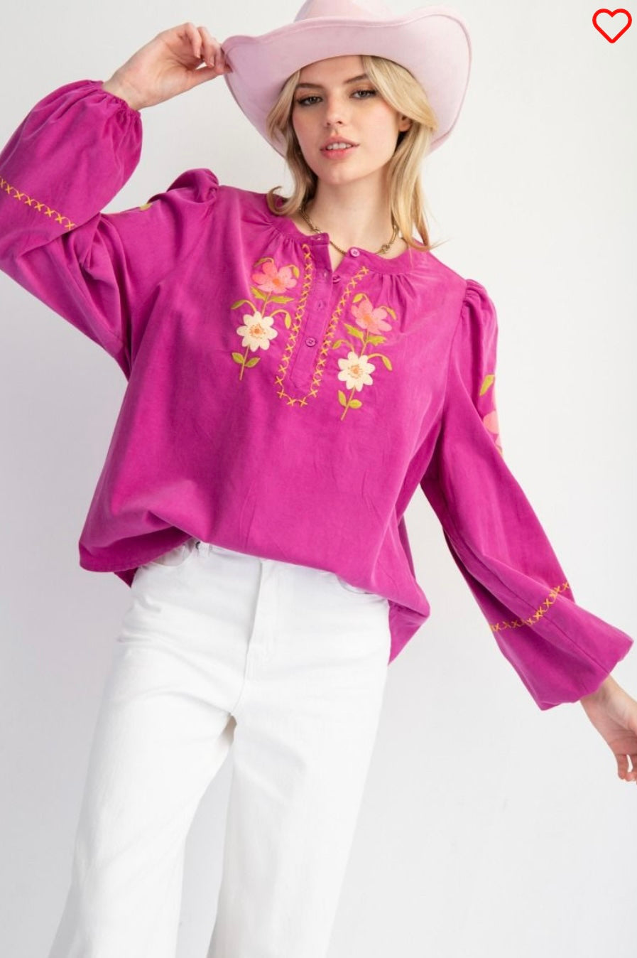 Ava Embroidered Top