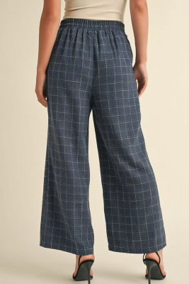 Kim Tweed Navy Pants