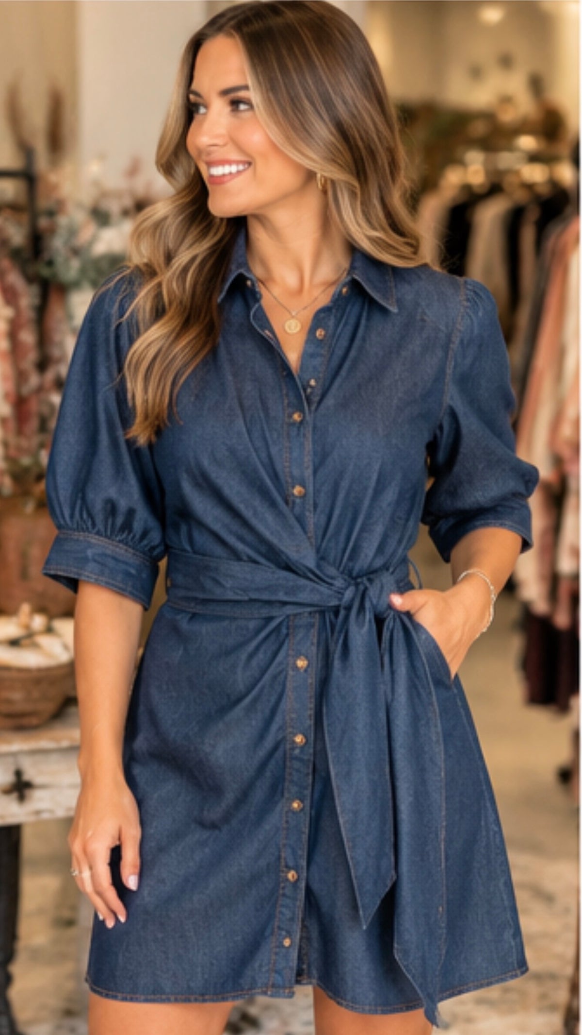 The Yancy Denim Dress