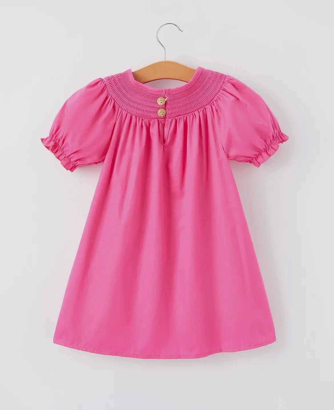 Rylee Faith Bow Embroidered Toddler Dress