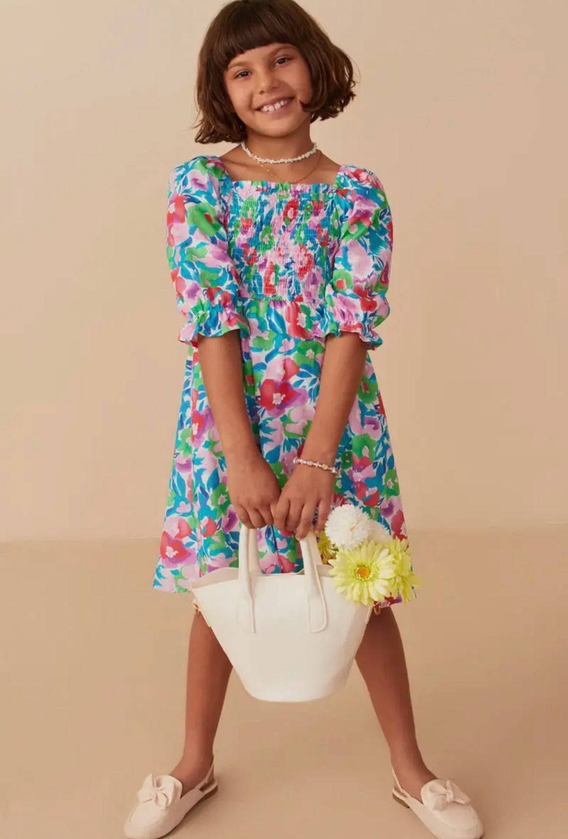 Hayden Smocked Floral Dress