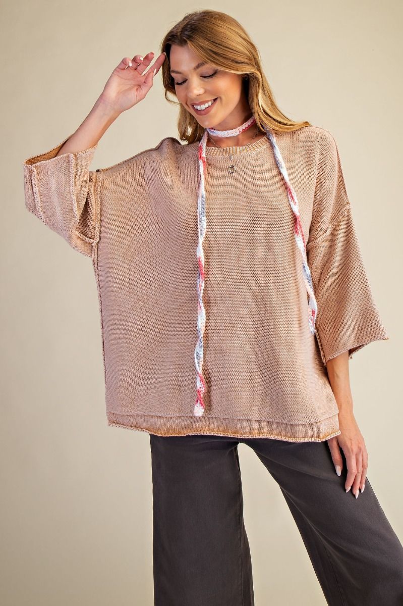 The Romano Mineral Washed Sweater
