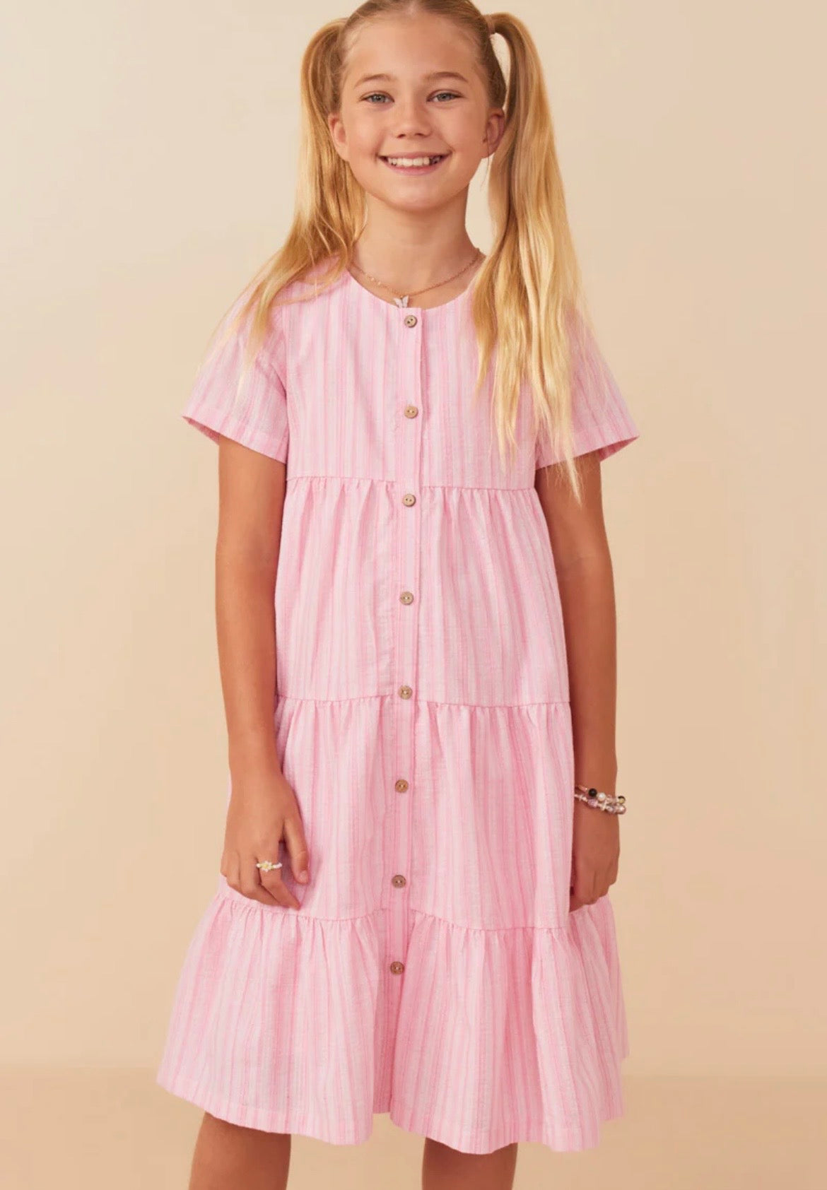 Hayden Pink Striped Dress