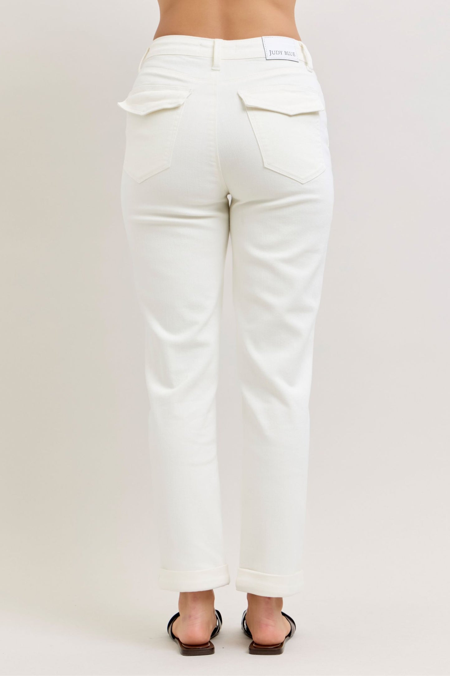 Judy Blue White High Waist Aurora Weekender Jeans