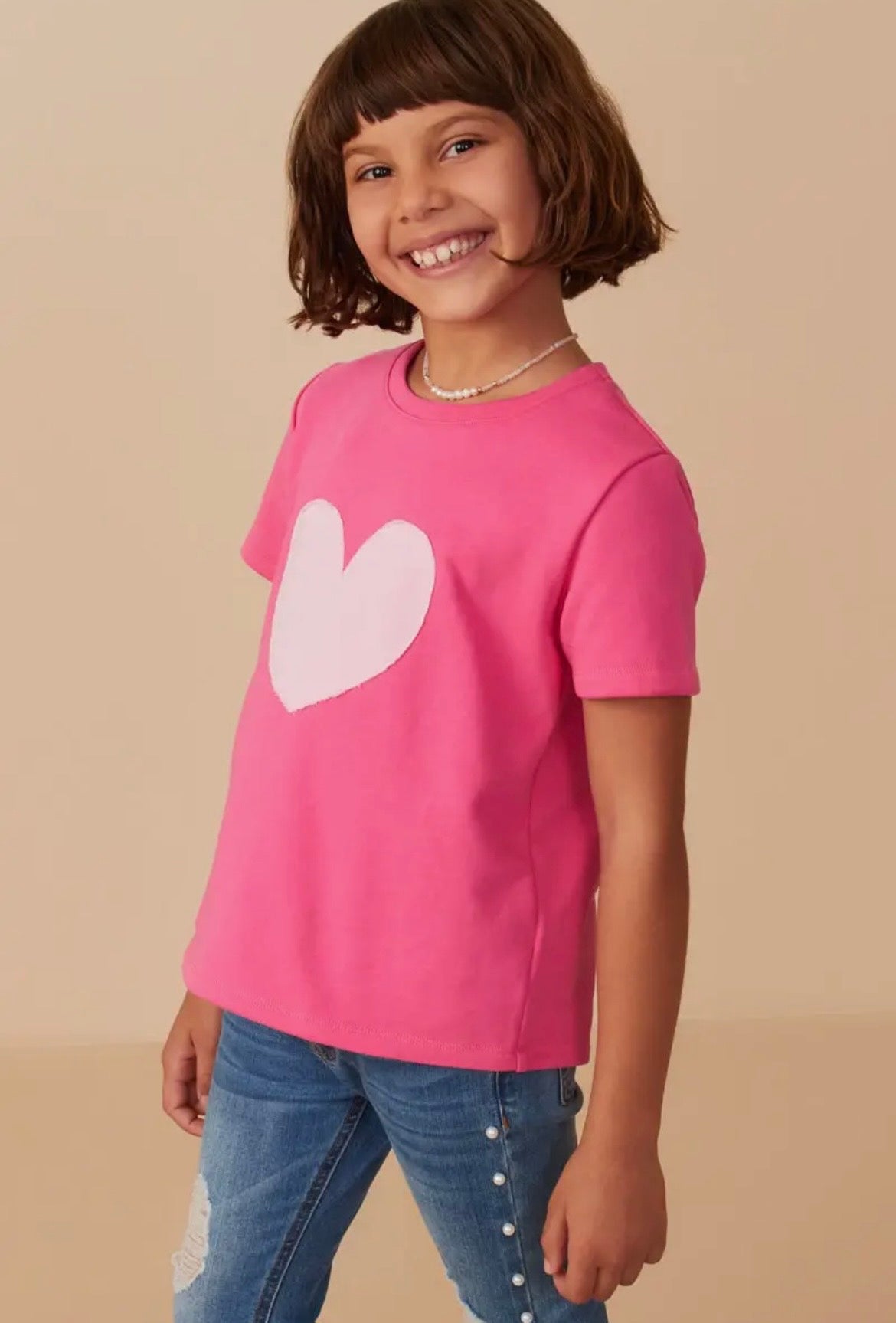 Hayden Girls Heart Patch Top
