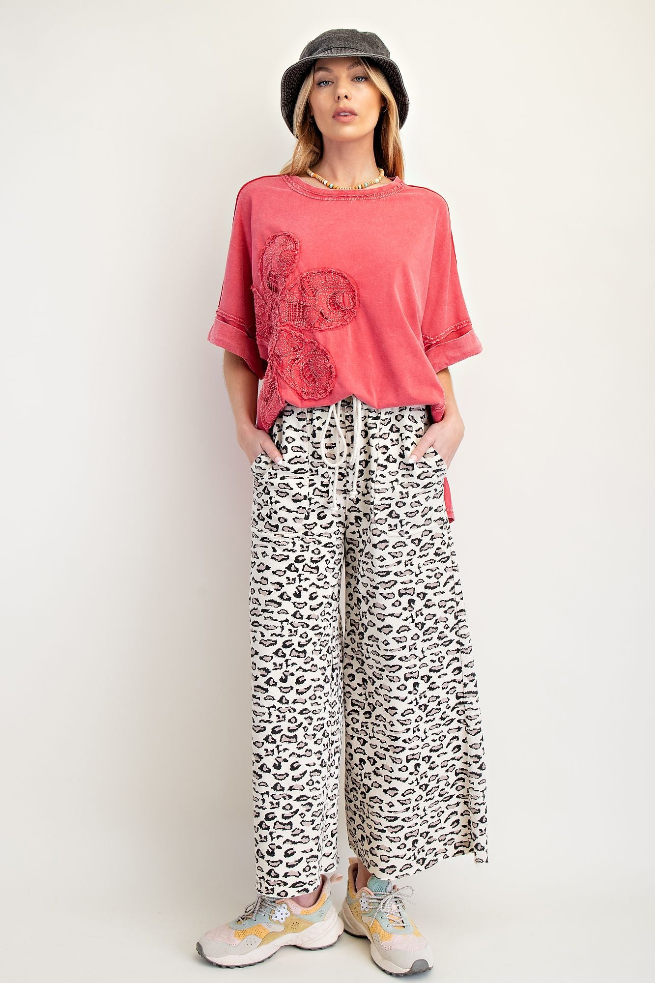 Easel Animal Print Pants