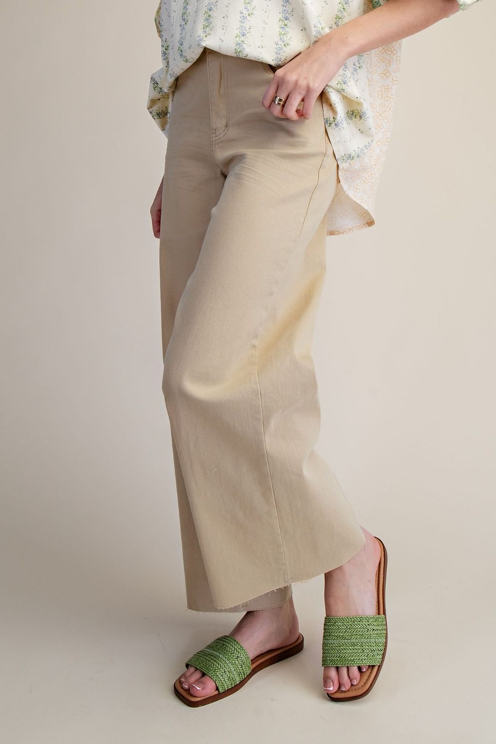 Easel Colored Soft Stretch Denim Pants