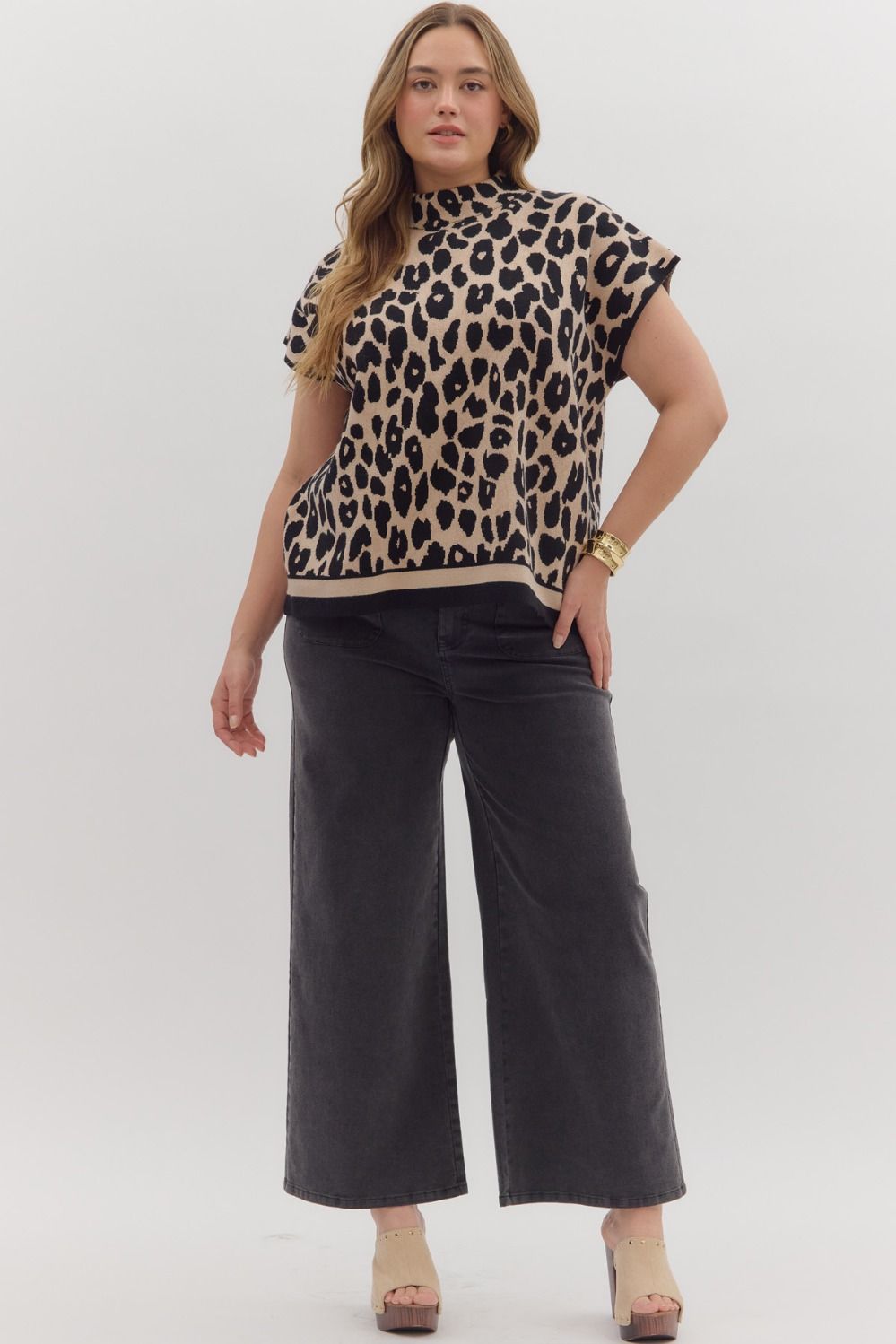 Entro Plus Size Patch Pocket Pants