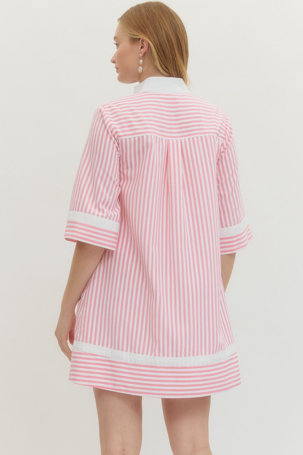 The Brandi Pink Striped Dress