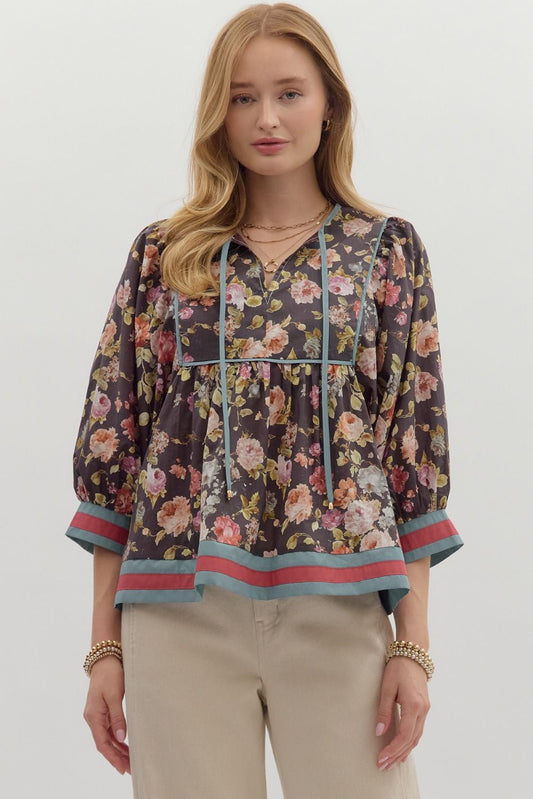 The Murphy Chocolate Top (Plus Size Also Available)
