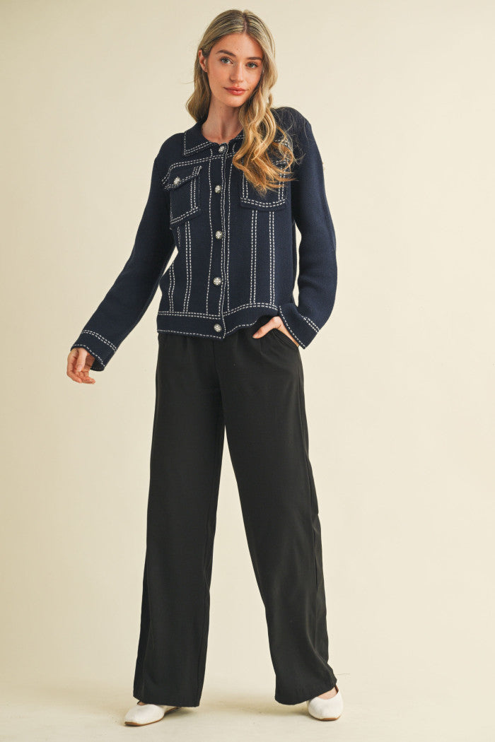 The Stefano Sweater Jacket