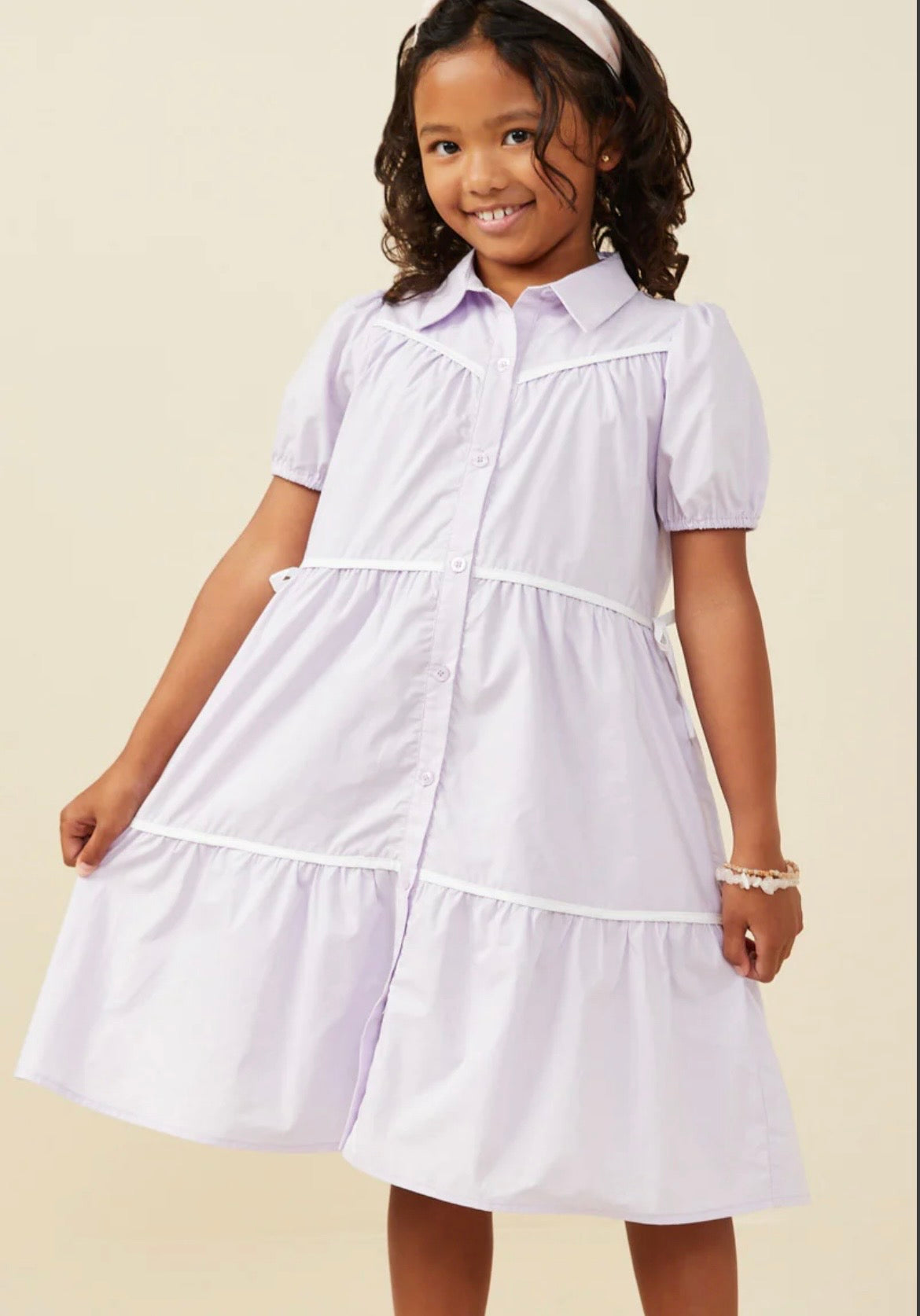 Hayden Tiered Button Down Dress