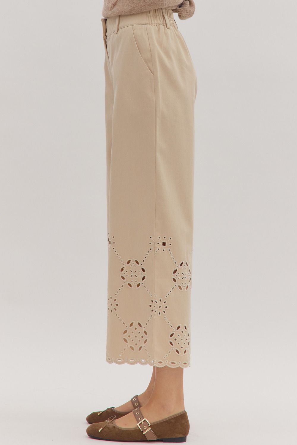 Entro Eyelet Detailed Pants