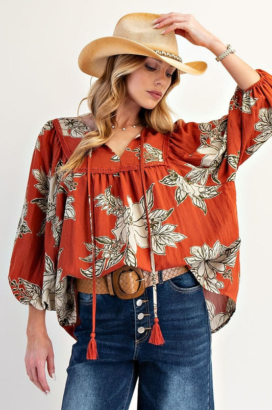 The Darcy Top (Plus Size Available in Navy)