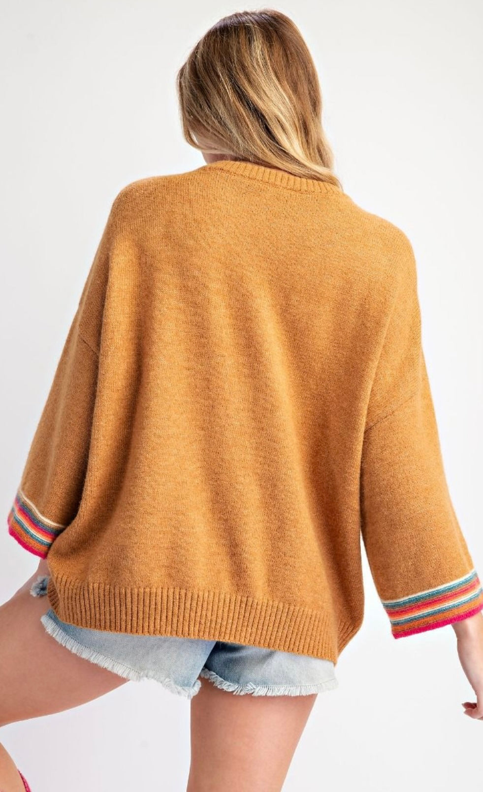 Daisy 3/4 Sleeve Sweater (Plus Size Also Available)