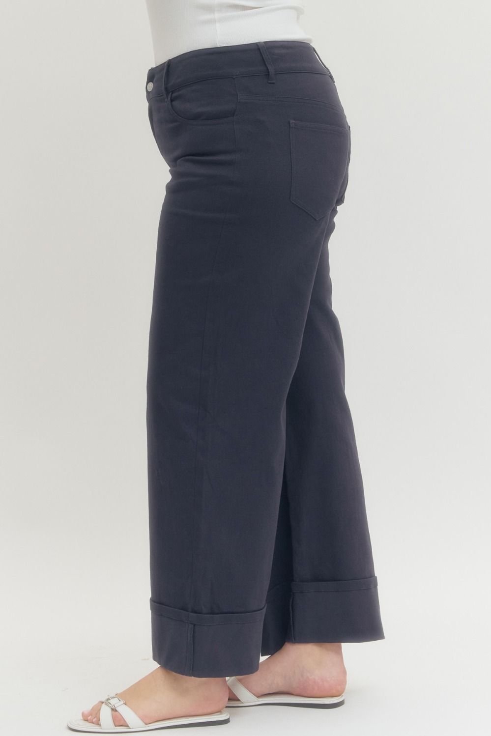 Entro Plus Size Cuffed Pants