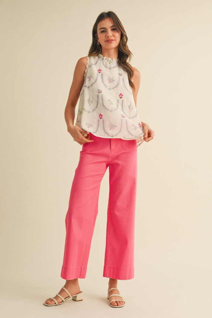 &Merci Patch Pocket Cropped Pants