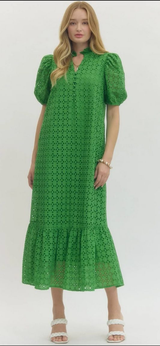 The Madeleine Eyelet Dress