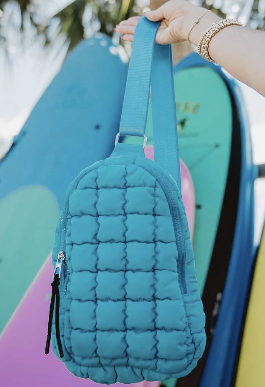 Katydid Quilted Sling Backpack Bag