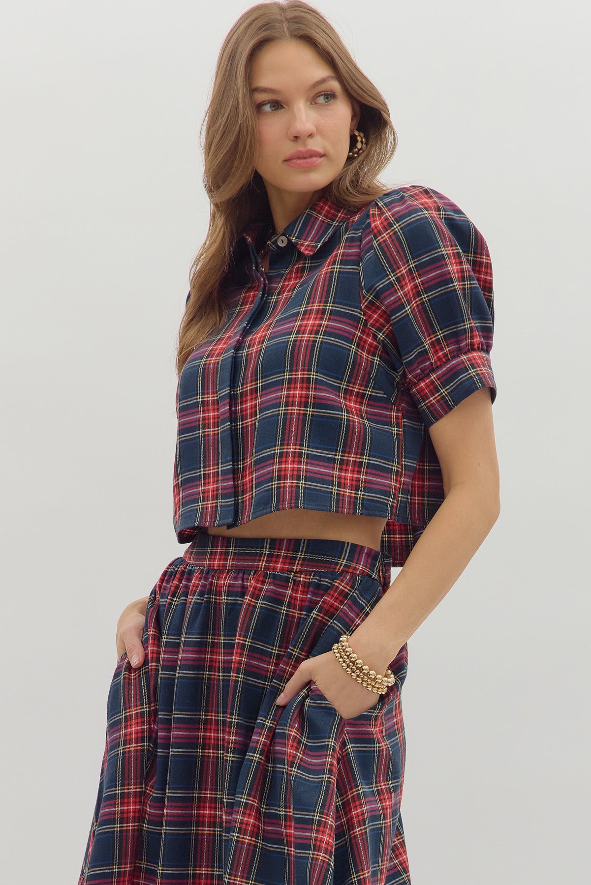 The Madison Plaid Top