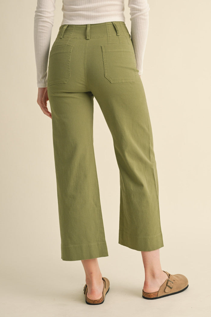 &Merci Patch Pocket Cropped Pants