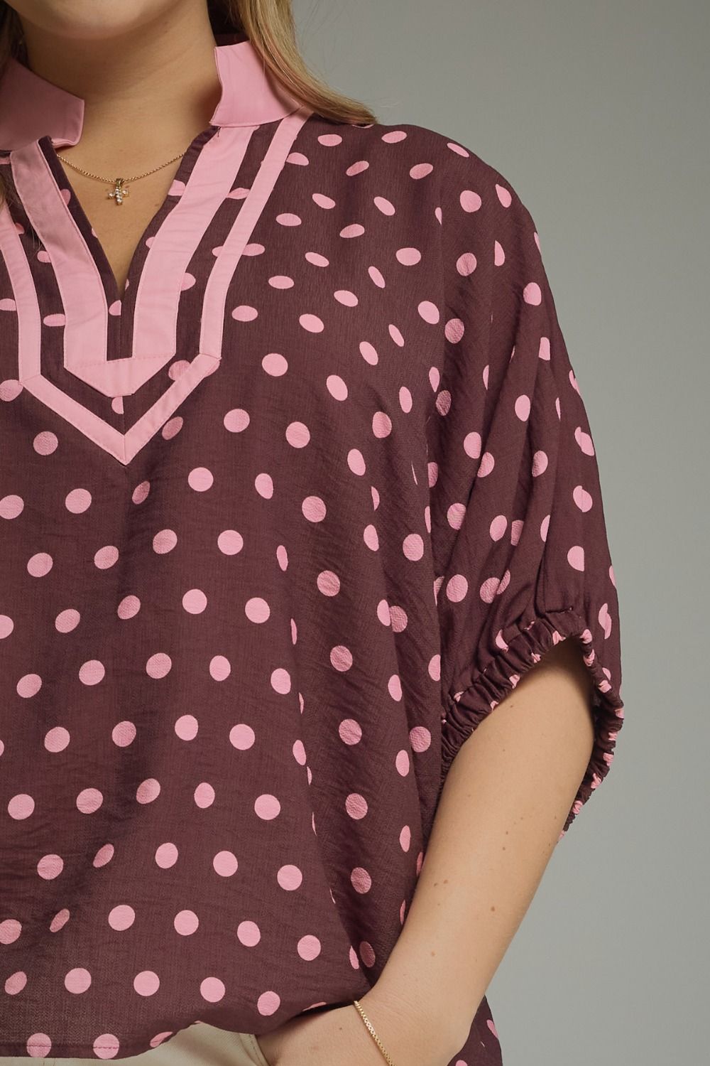The Darius Wine Plus Size Top