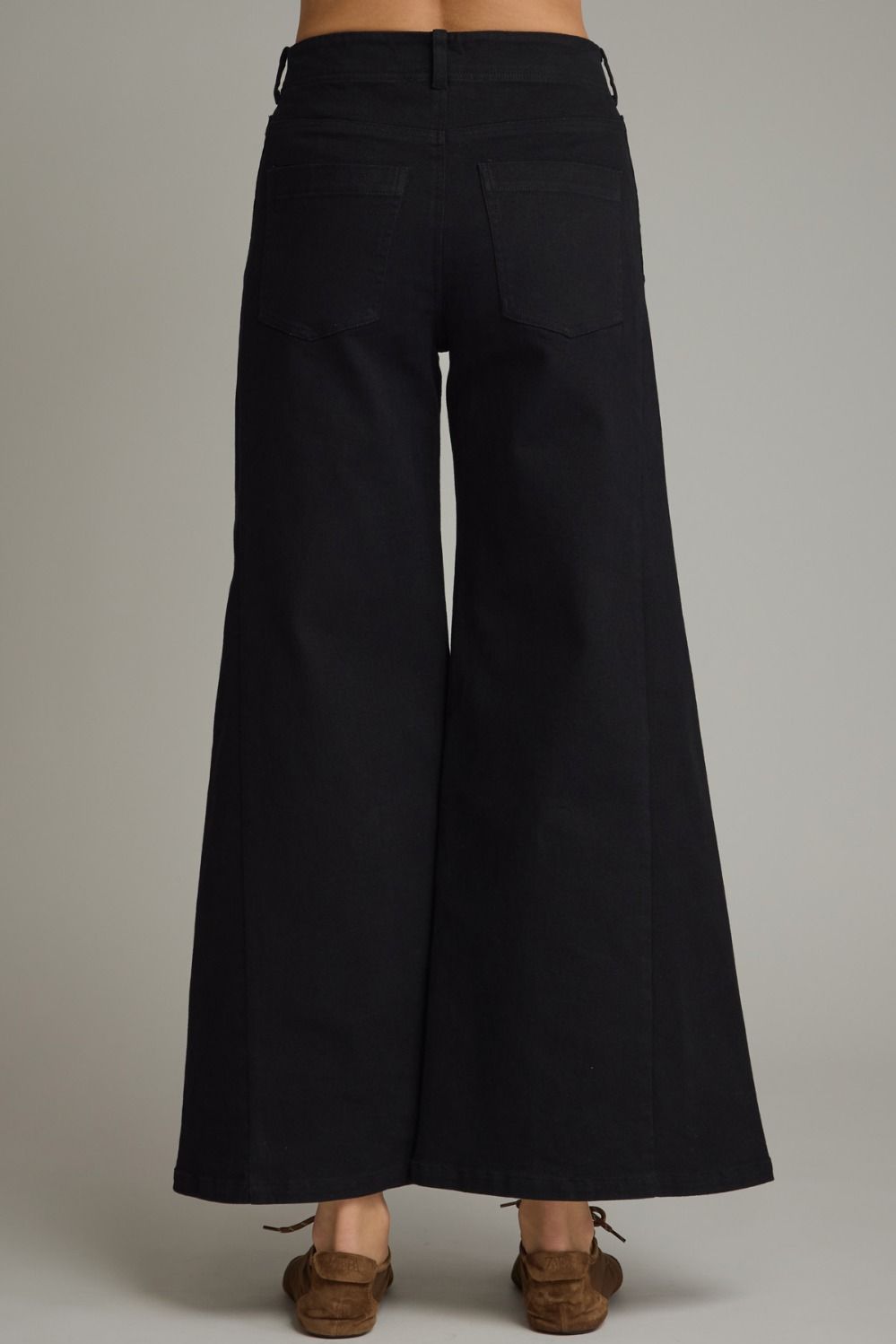 Entro Wide Leg Black Pants
