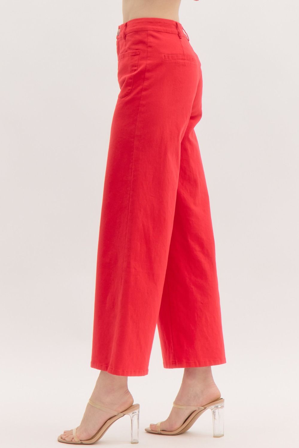 Entro Wide Leg Ankle Length Pants