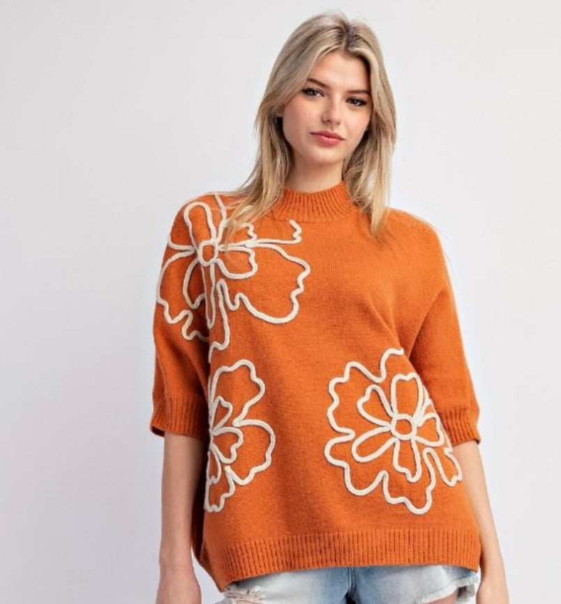 Carol Ann Mid Sleeved Sweater