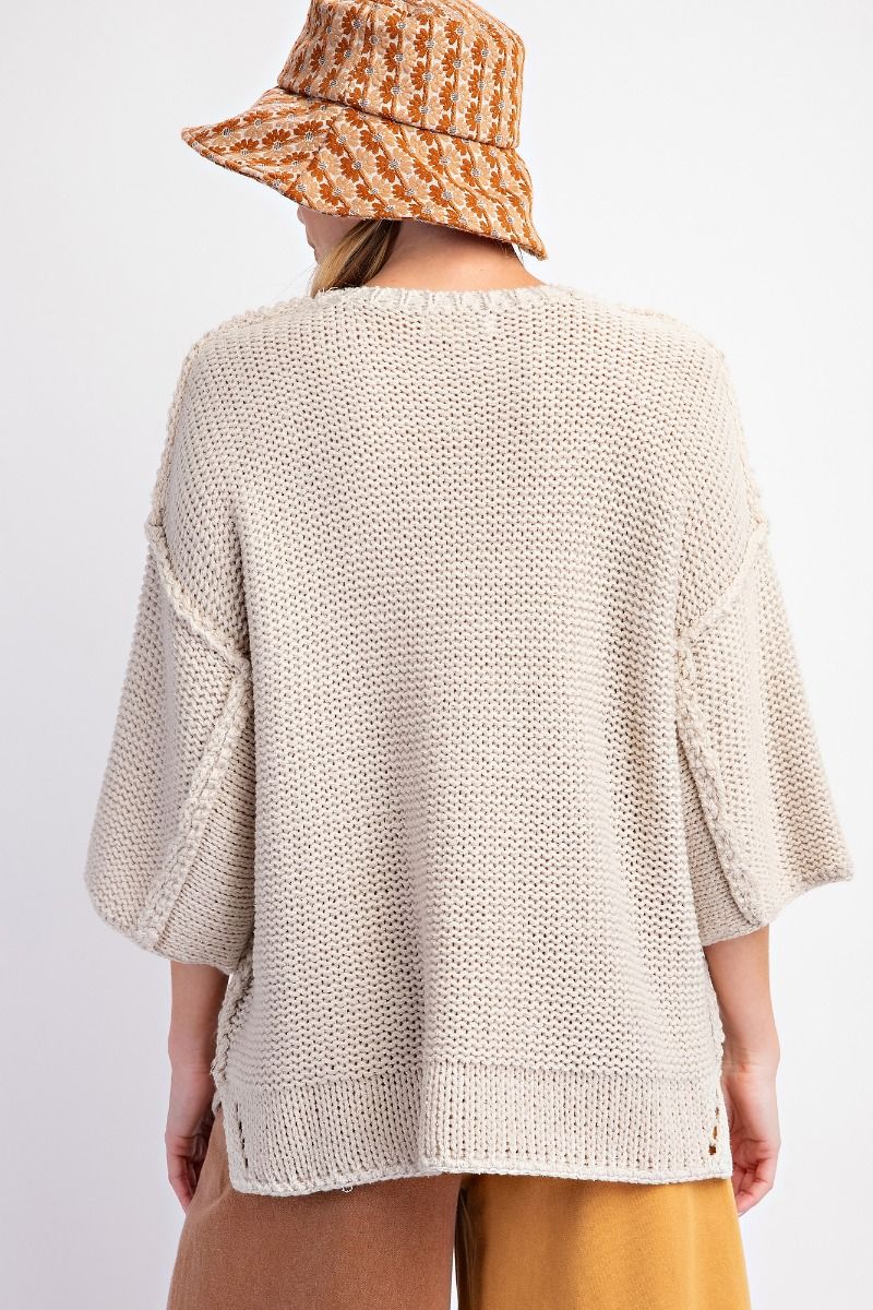 The Dolman 3/4 Sleeve Sweater